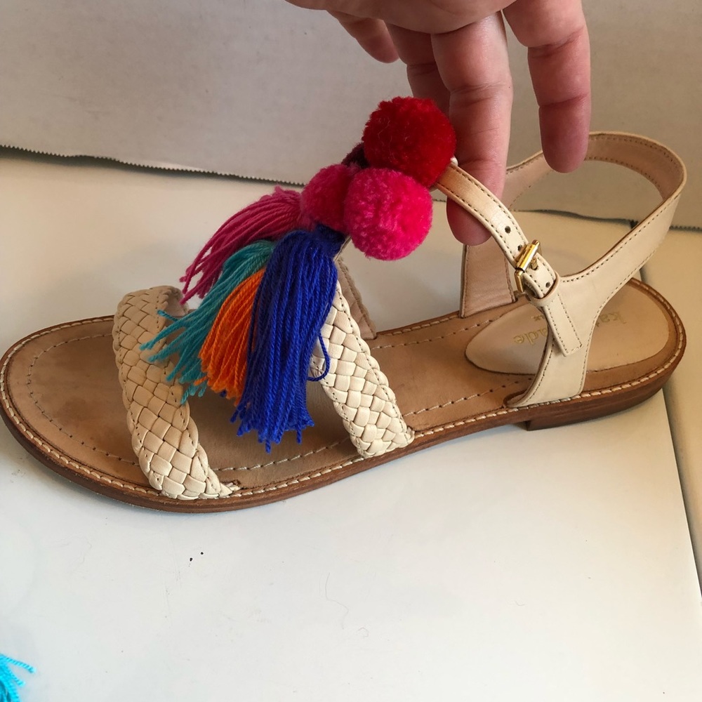 Kate spade sunset strappy pompom sandals - Picture 8 of 14